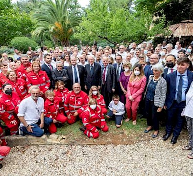 Il presidente Mattarella ha visitato la fondazione Villa Maraini