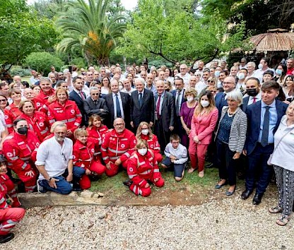 Il presidente Mattarella ha visitato la fondazione Villa Maraini
