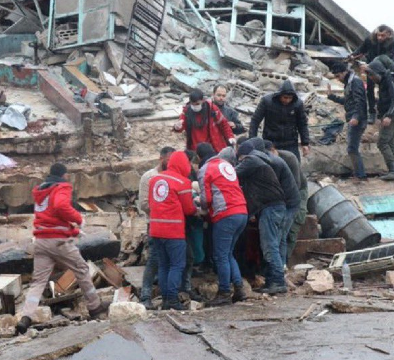Soccorrere le popolazioni della Siria  e della Turchia